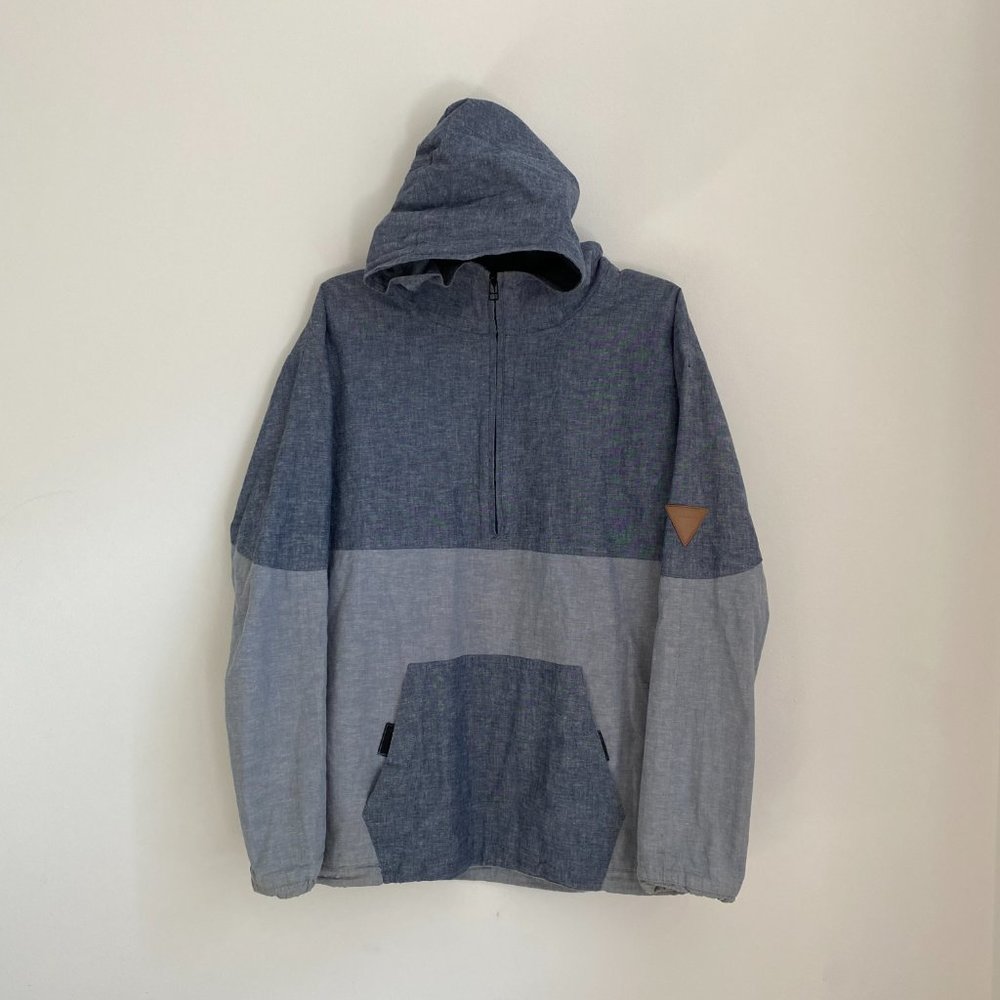 Lifetime Collective Chambray Pullover Rain Coat Men's Small